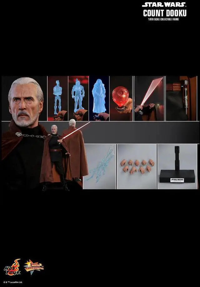 Alt view image 2 of 5 - Figure Hot Toys MMS496 - Star Wars 2 : Attack Of The Clones - Count Dooku