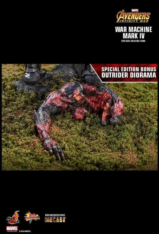 Alt view image 5 of 5 - Figure Hot Toys MMS499D26 - Marvel Comics - Avengers : Infinity War - War Machine Mark 4 Deluxe Version