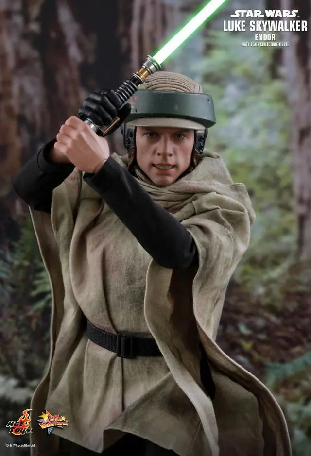Alt view image 5 of 5 - Figure Hot Toys MMS516 - Star Wars 6 : Return Of The Jedi - Luke Skywalker Endor Suit  Version