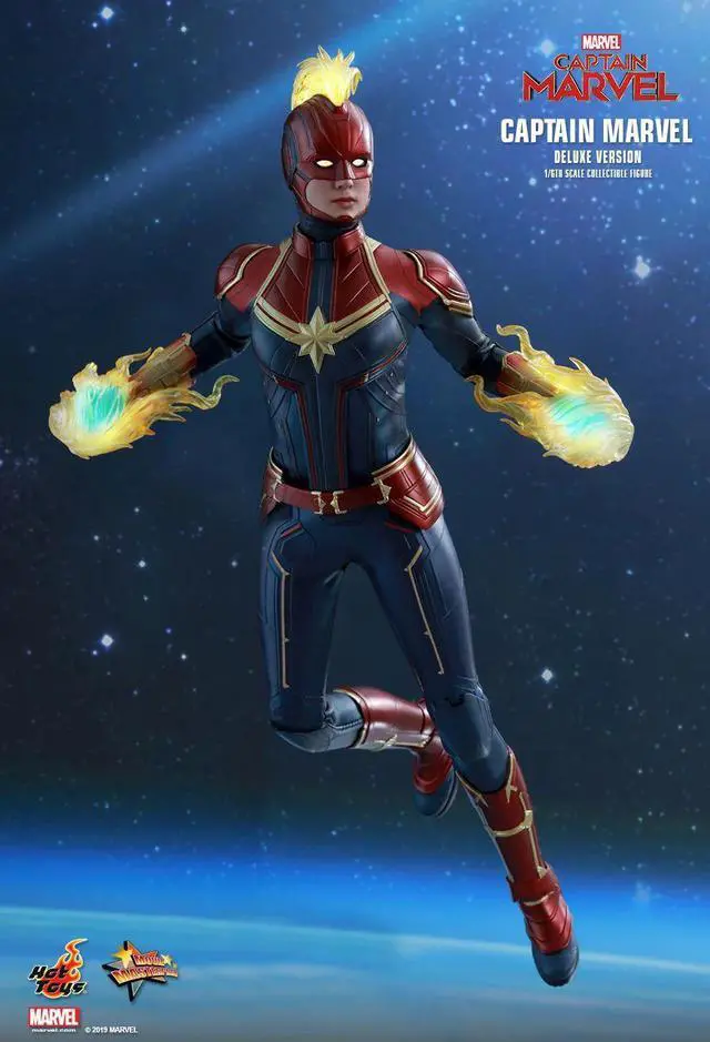 Alt view image 4 of 5 - Figure Hot Toys MMS522 - Marvel Comics - Captain Marvel - Captain Marvel Deluxe Version
