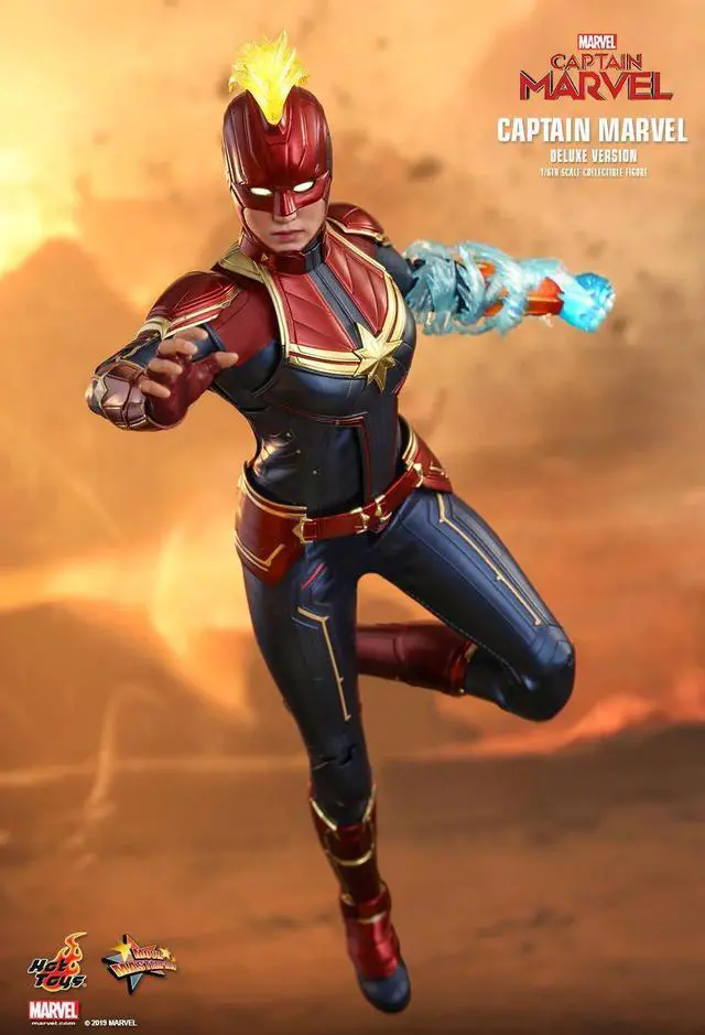 Alt view image 5 of 5 - Figure Hot Toys MMS522 - Marvel Comics - Captain Marvel - Captain Marvel Deluxe Version