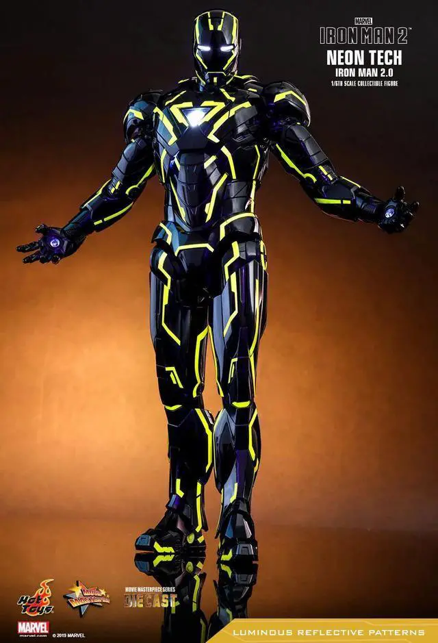 Alt view image 5 of 5 - Figure Hot Toys MMS523D29 - Marvel Comics - Iron Man 2 - Neon Tech Iron Man 2.0