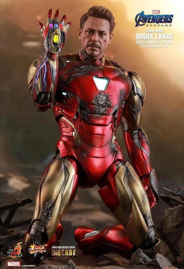 Alt view image 3 of 5 - Figure Hot Toys MMS543D33 -Marvel Comics - Avengers : Endgame - Iron Man Mark LXXXXV Battle Damaged Version