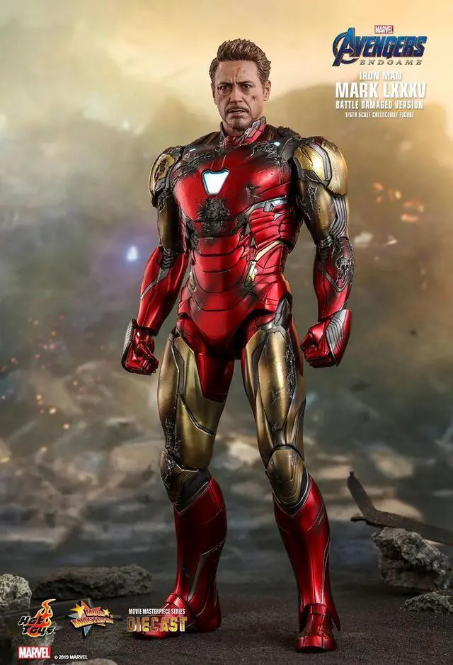 Alt view image 4 of 5 - Figure Hot Toys MMS543D33 -Marvel Comics - Avengers : Endgame - Iron Man Mark LXXXXV Battle Damaged Version