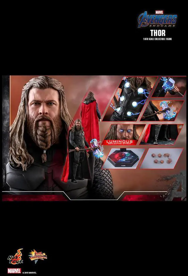Alt view image 2 of 5 - Figure Hot Toys MMS557 - Marvel Comics - Avengers : Endgame - Thor