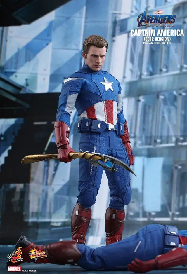 Alt view image 3 of 5 - Figure Hot Toys MMS563 - Marvel Comics - Avengers 4 : Endgame - Captain America 2012 Version