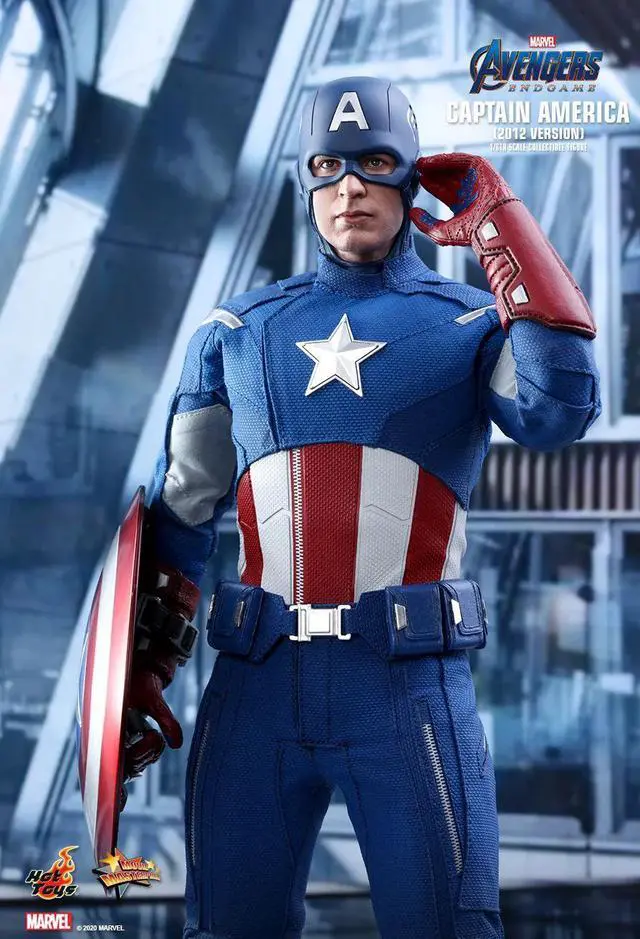 Alt view image 5 of 5 - Figure Hot Toys MMS563 - Marvel Comics - Avengers 4 : Endgame - Captain America 2012 Version