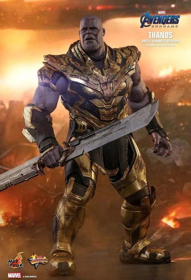 Alt view image 5 of 5 - Figure Hot Toys MMS564 -  Marvel Comics - Avengers 4 : Endgame - Thanos Battle Damaged Version