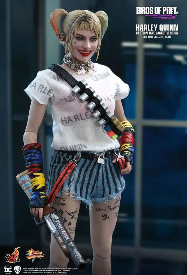 Alt view image 5 of 5 - Figure Hot Toys MMS566 - DC Comics - Birds Of Prey - Harley Quinn Caution Tape Jacket Version