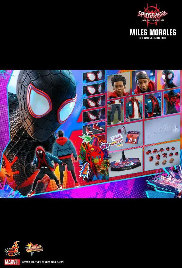 Alt view image 2 of 5 - Figure Hot Toys MMS567 - Marvel Comics - Spider-Man : Into The Spider-Verse - Miles Morales