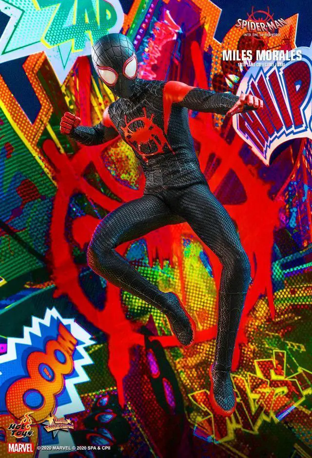 Alt view image 3 of 5 - Figure Hot Toys MMS567 - Marvel Comics - Spider-Man : Into The Spider-Verse - Miles Morales