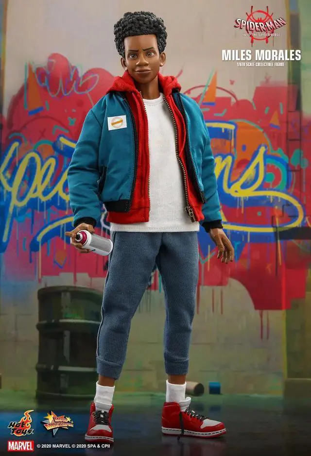 Alt view image 5 of 5 - Figure Hot Toys MMS567 - Marvel Comics - Spider-Man : Into The Spider-Verse - Miles Morales