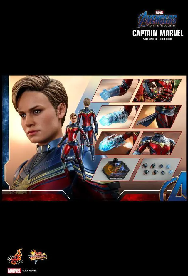 Alt view image 2 of 5 - Figure Hot Toys MMS575 - Marvel Comics - Avengers 4 : Endgame - Captain Marvel
