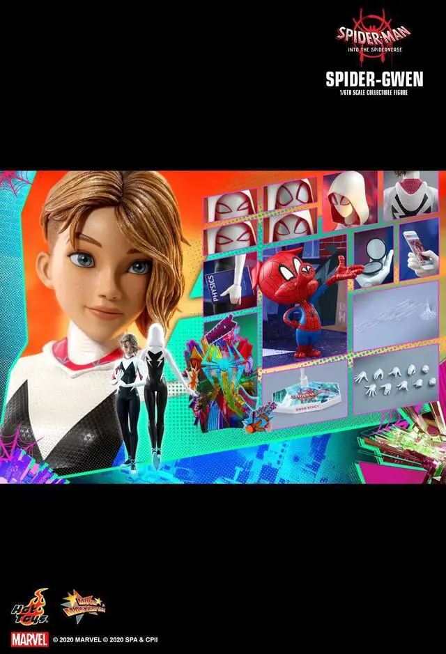 Alt view image 2 of 5 - Figure Hot Toys MMS576 - Marvel Comics - Spider-Man : Into The Spider-Verse - Spider-Gwen