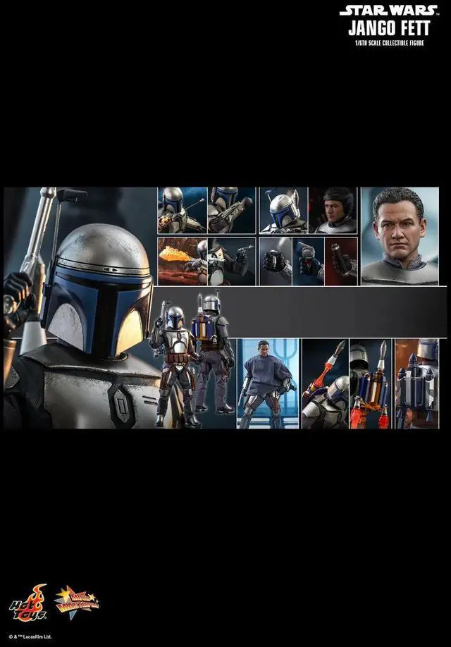 Alt view image 2 of 5 - Figure Hot Toys MMS589 - Star Wars 2 : Attack Of The Clones - Jango Fett
