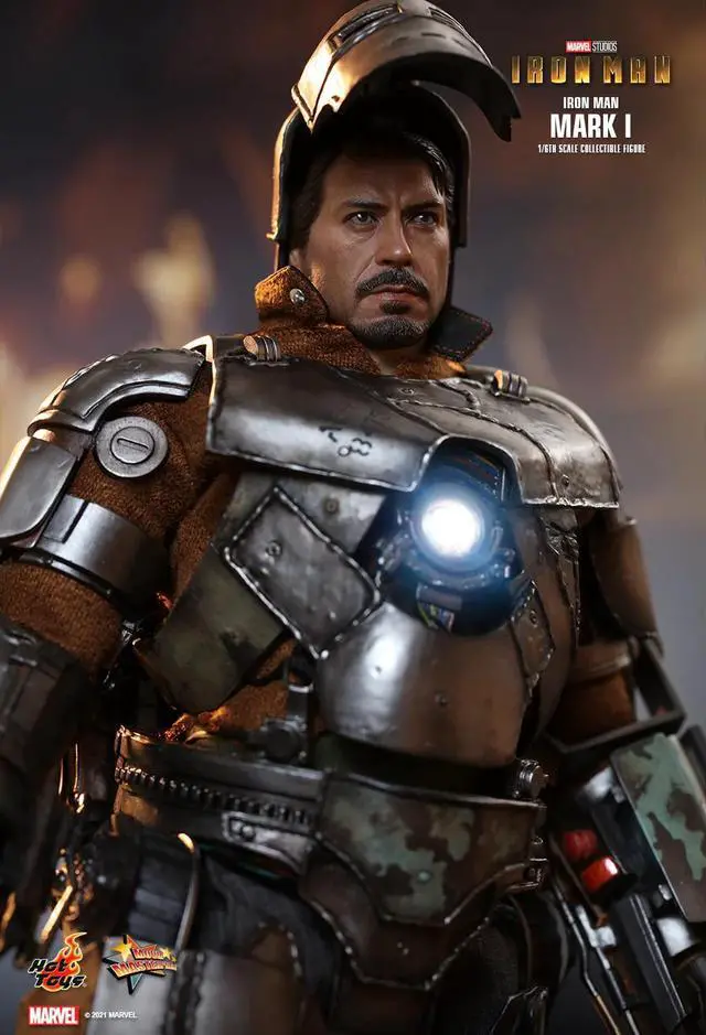 Alt view image 5 of 5 - Figure Hot Toys MMS605D - Marvel Comics - Iron Man - Iron Man Mark I Deluxe Version