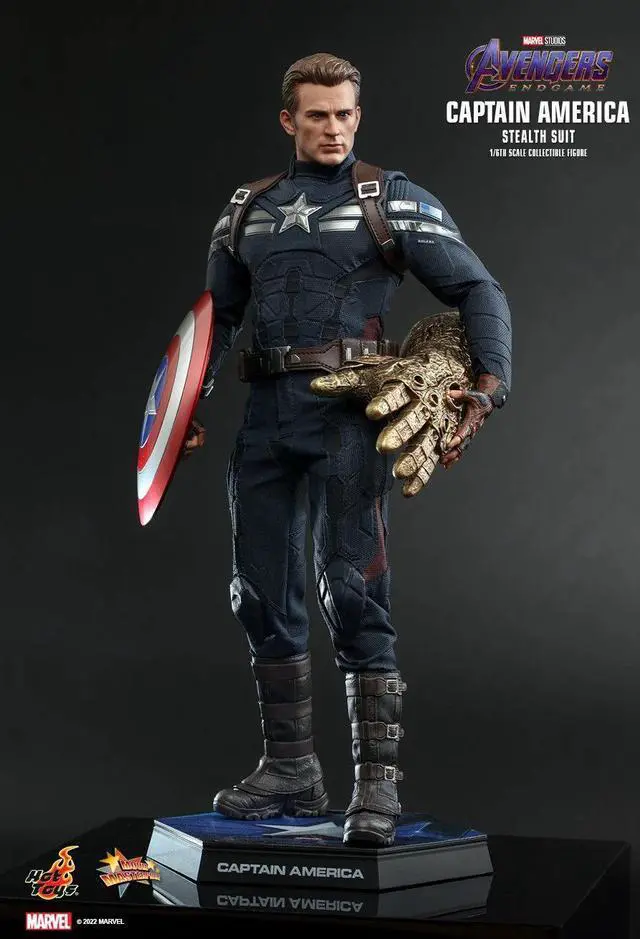 Alt view image 5 of 5 - Figure Hot Toys MMS607 - Marvel Comics - Avengers : Endgame - Captain America Stealth Suit Version