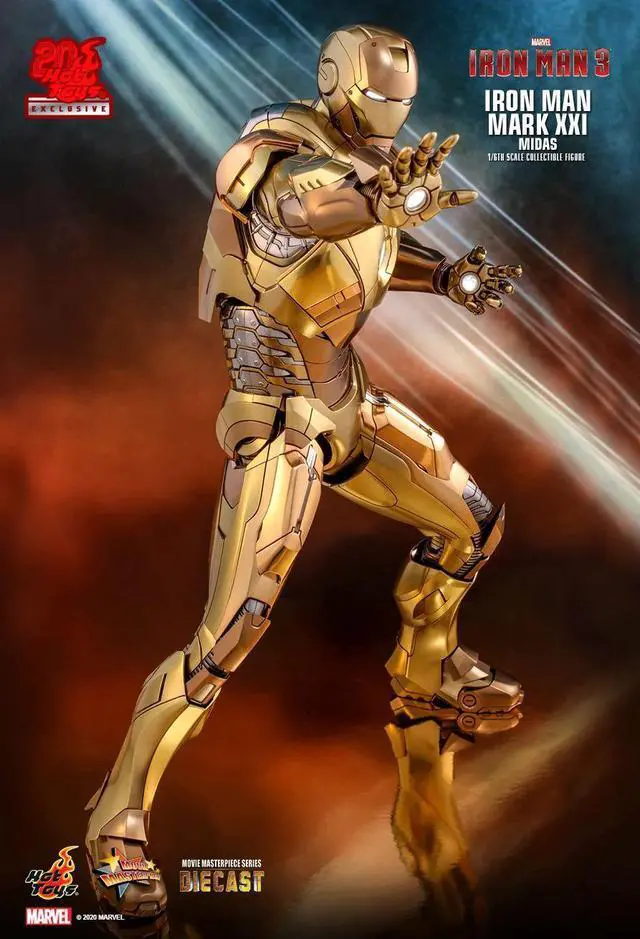 Alt view image 5 of 5 - Figure Hot Toys MMS586 - Marvel Comics - Iron Man 3 - Iron Man Mark XXI Midas