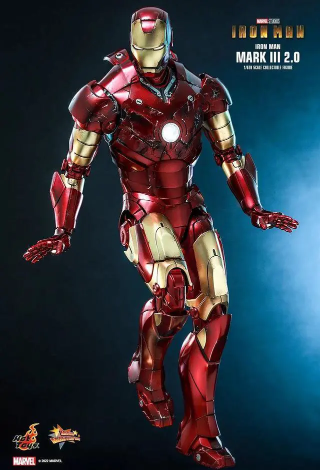 Alt view image 5 of 5 - Figure Hot Toys MMS664D48 - Marvel Comics - Iron Man - Iron Man Mark III 2.0 Standard Version