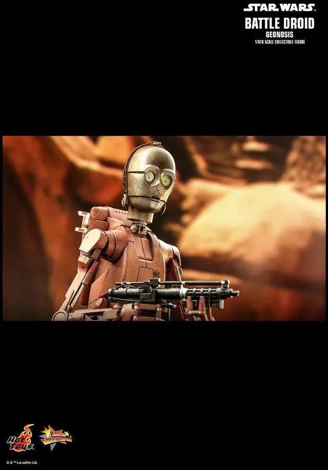 Alt view image 5 of 5 - Figure Hot Toys MMS649 - Star Wars Episode II : Attack Of The Clones - Battle Droid Geonosis Version