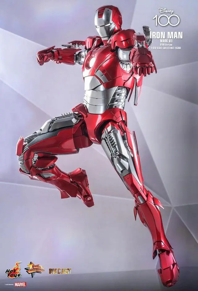 Alt view image 5 of 5 - Figure Hot Toys MMS696D54 - Marvel Comics - Disney 100 - Iron Man Mark VII