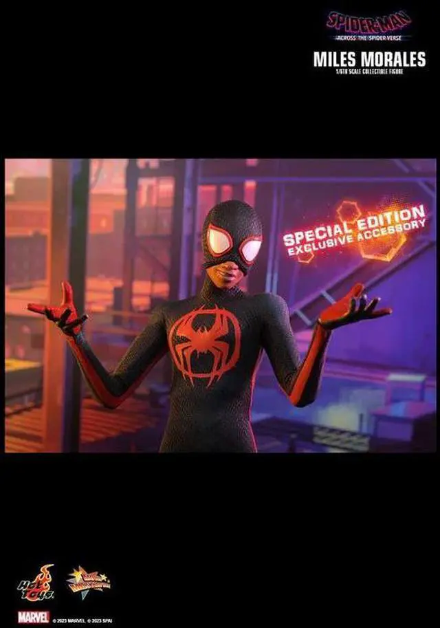 Alt view image 5 of 5 - Figure Hot Toys MMS710B - Marvel Comics - Spider Man : Across The Spider Verse - Miles Morales Deluxe version