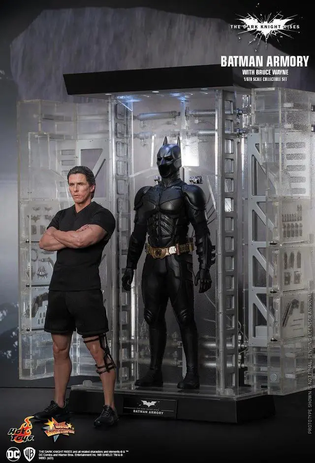 Alt view image 5 of 5 - Figure Hot Toys MMS702 - DC Comics - Batman : The Dark Knight Rises - Batman Armory & Bruce Wayne