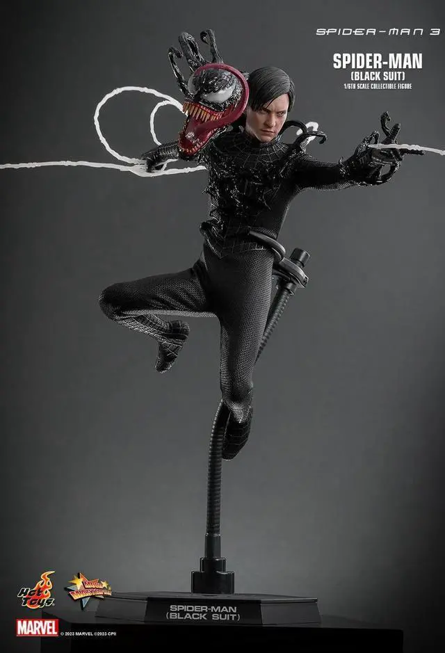 Alt view image 5 of 5 - figure Hot Toys MMS727 - Marvel Comics - Spider Man 3 - Spider Man Black Suit Standard Version