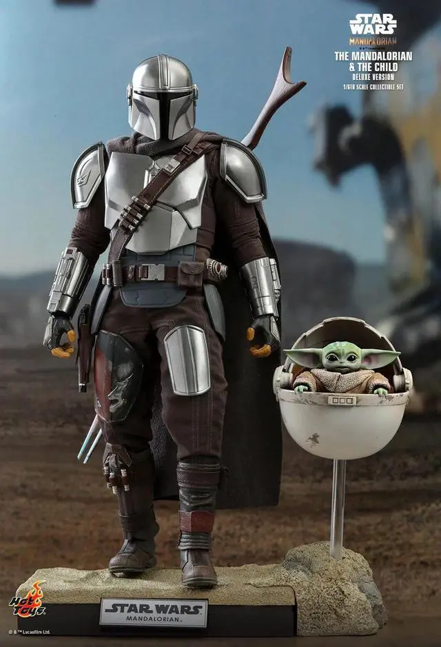 Alt view image 5 of 5 - Figure Hot Toys TMS015 - Star Wars - The Mandalorian -The Mandalorian & The Child Deluxe Version