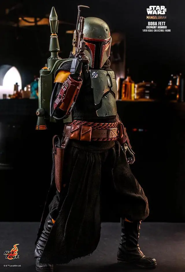 Alt view image 5 of 5 - Figure Hot Toys TMS055 - Star Wars : The Mandalorian - Boba Fett Repaint Armor Version Standard Version