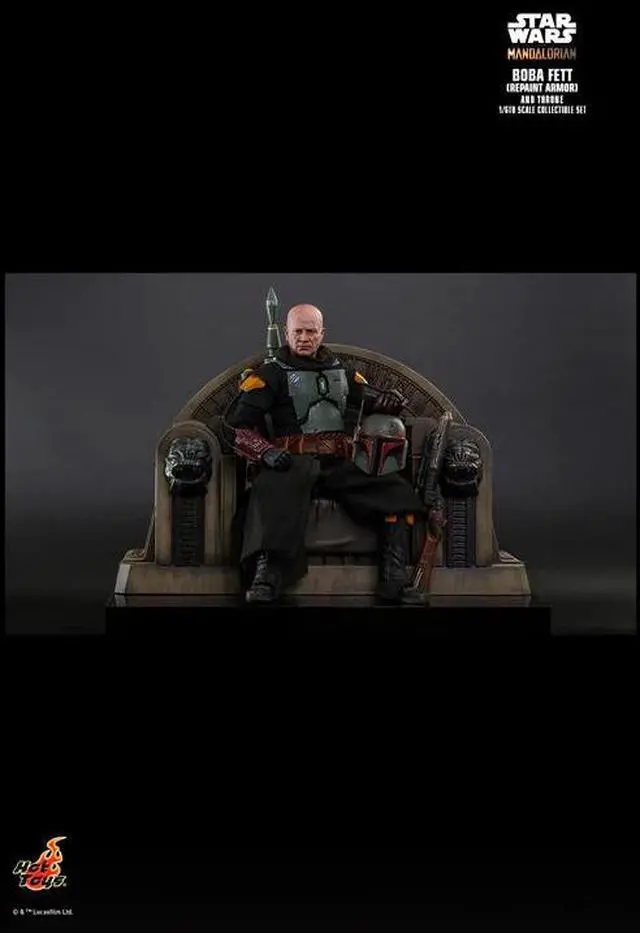 Alt view image 5 of 5 - Figure Hot Toys TMS056D - Star Wars : The Mandalorian - Boba Fett Repaint Armor Version & Throne Deluxe Version