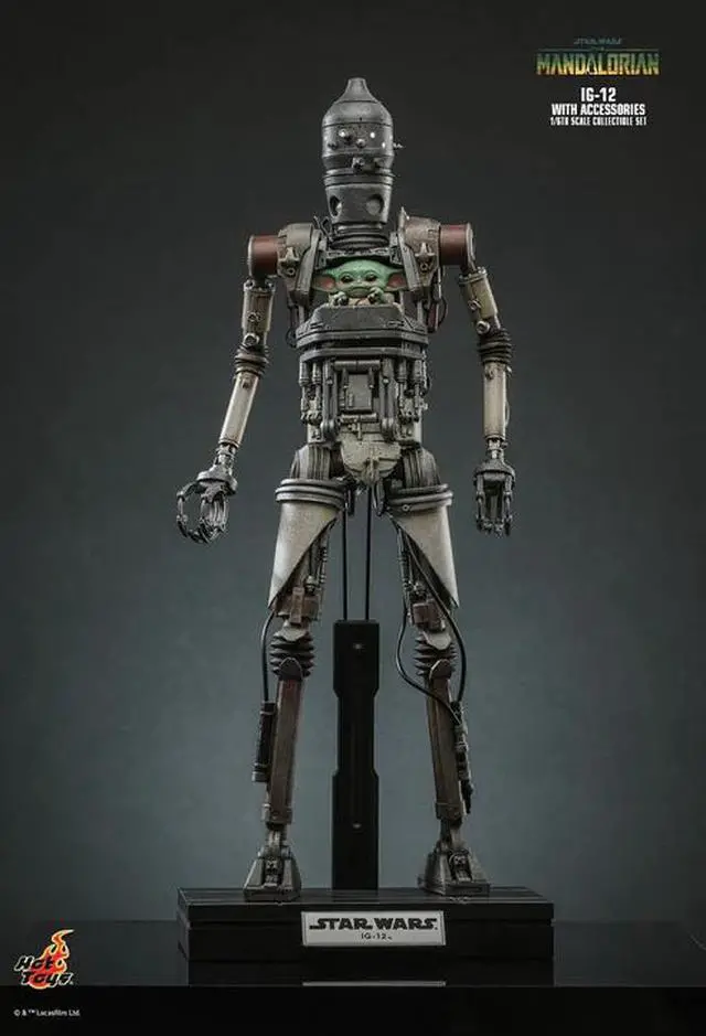 Alt view image 5 of 5 - Figure Hot Toys TMS105 - Star Wars : The Mandalorian - IG-12 & Accessories