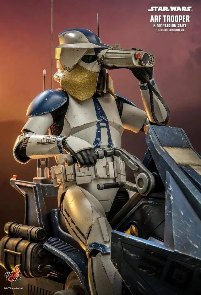 Alt view image 5 of 5 - Figure Hot Toys TMS091 - Star Wars : The Clone Wars - Arf Trooper & 501ST Legion AT-RT