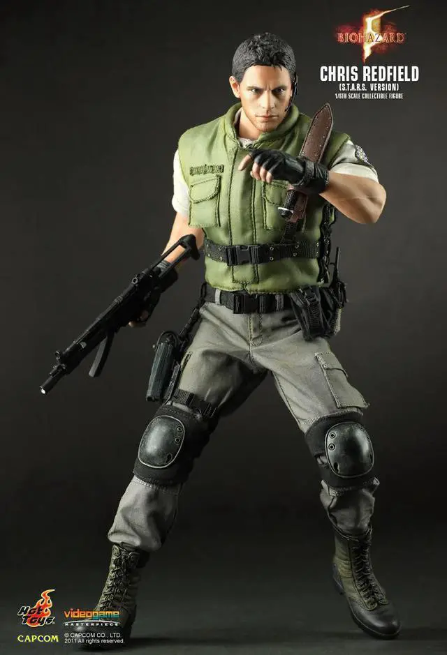 Alt view image 5 of 5 - Figure Hot Toys VGM09 - Resident Evil 5 - Biohazard 5 - Chris Redfield S.T.A.R.S. Version