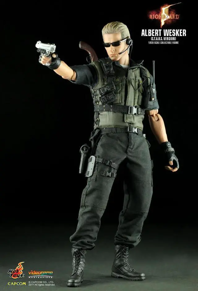Alt view image 5 of 5 - Figure Hot Toys VGM10 - Resident Evil 5 - Biohazard 5 - Albert Wesker S.T.A.R.S. Version