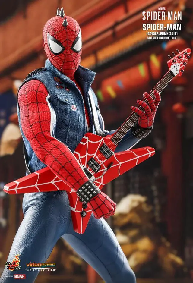 Alt view image 3 of 5 - Figure Hot Toys VGM32 - Marvel Comics - Marvel's Spider-Man - Spider-Man Spider-Punk Suit Version