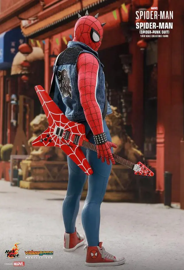 Alt view image 5 of 5 - Figure Hot Toys VGM32 - Marvel Comics - Marvel's Spider-Man - Spider-Man Spider-Punk Suit Version