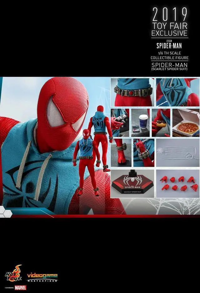 Alt view image 2 of 5 - Figure Hot Toys VGM34 - Marvel Comics - Marvel's Spider-Man - Spider-Man Scarlet Suit Version