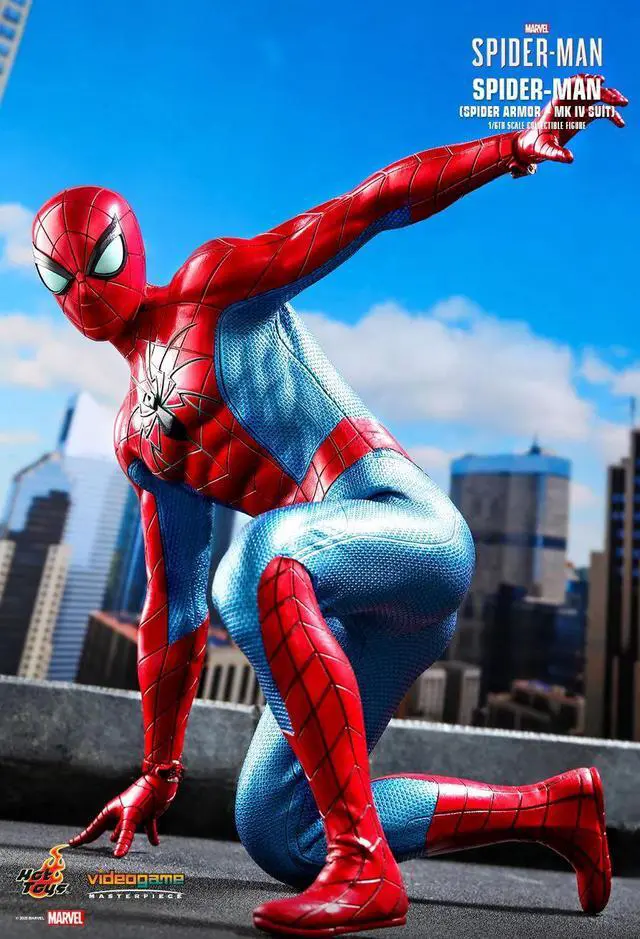 Alt view image 3 of 5 - Figure Hot Toys VGM43 - Marvel Comics - Marvel's Spider-Man - Spider-Man Spider Armor MK IV Suit Version