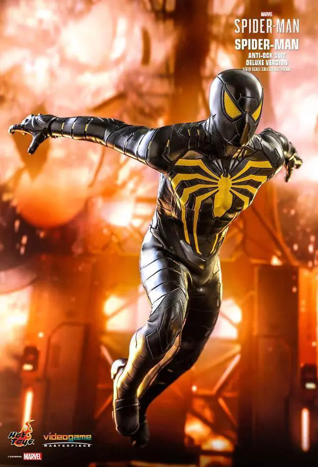 Alt view image 4 of 5 - Figure Hot Toys VGM45 -Marvel Comics - Marvel's Spider-Man - Spider-Man Anti OCK Suit Deluxe Version