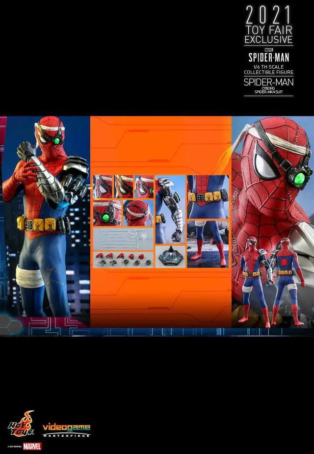 Alt view image 2 of 5 - Figure Hot Toys VGM51 - Marvel's Spider-Man - SpiderMan Cyborg Spiderman Suit