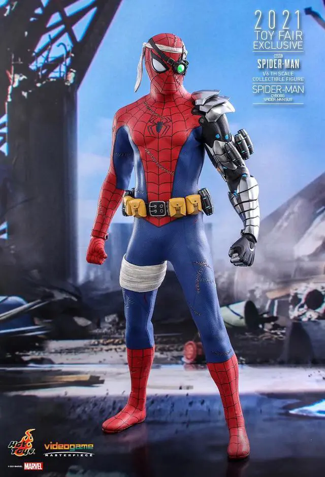 Alt view image 3 of 5 - Figure Hot Toys VGM51 - Marvel's Spider-Man - SpiderMan Cyborg Spiderman Suit