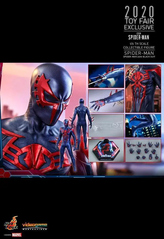 Alt view image 2 of 5 - Figure Hot Toys VGM42 - Marvel Comics - Marvel's Spider-Man - Spider-Man 2099 Black Suit