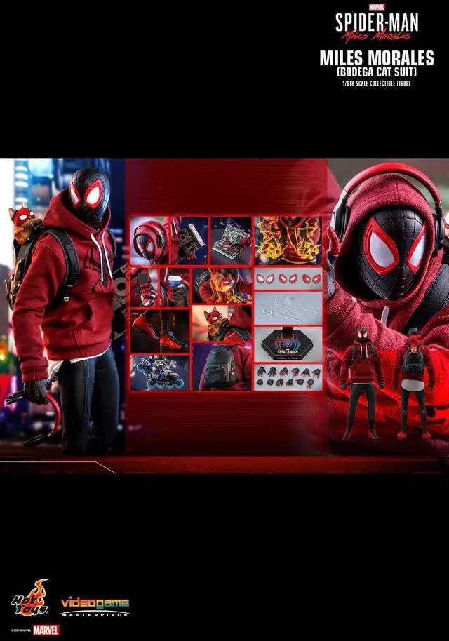 Alt view image 2 of 5 - Figure Hot Toys VGM50 - Marvel's Spider-Man : Miles Morales - Miles Morales Bodega Cat Suit