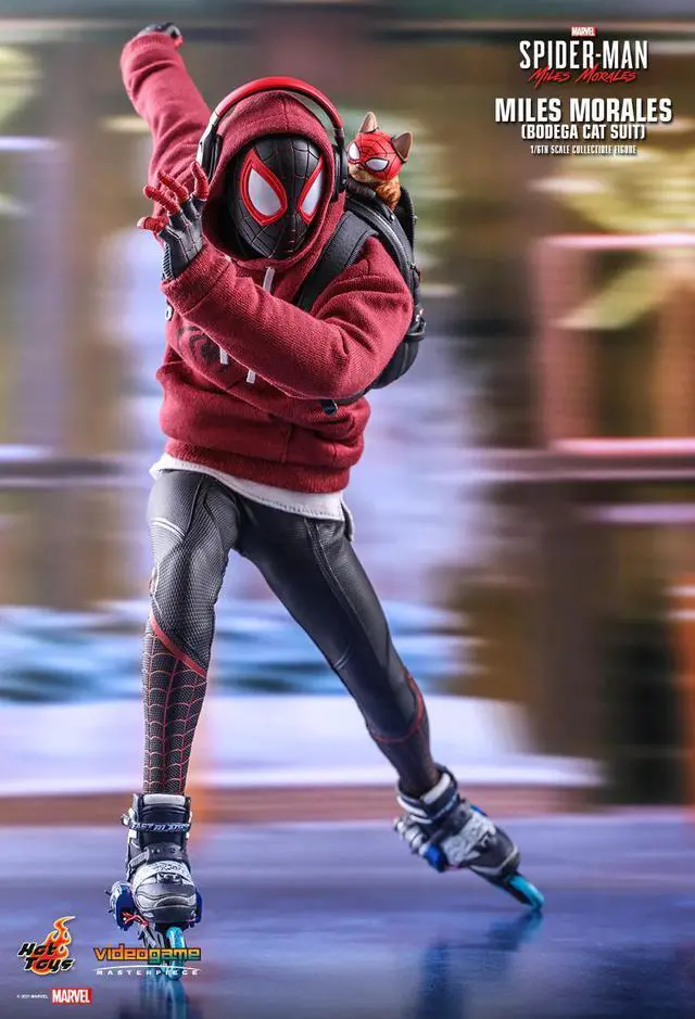 Alt view image 4 of 5 - Figure Hot Toys VGM50 - Marvel's Spider-Man : Miles Morales - Miles Morales Bodega Cat Suit