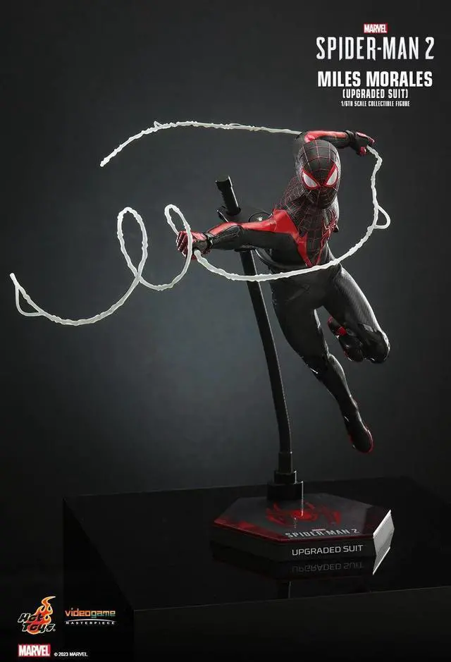Alt view image 5 of 5 - Figure Hot Toys VGM55 - Marvel's Spider Man 2 - Miles Morales Upgraded Suit