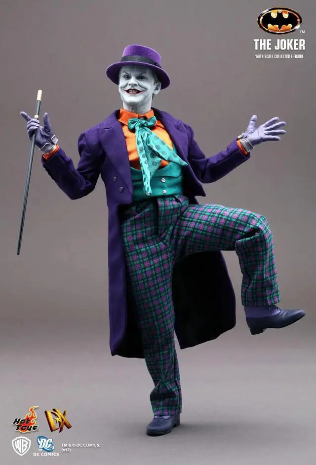 Alt view image 7 of 9 - Batman Joker 1989 Jack Nicholson 1:6 Scale Action Figure Hot Toys