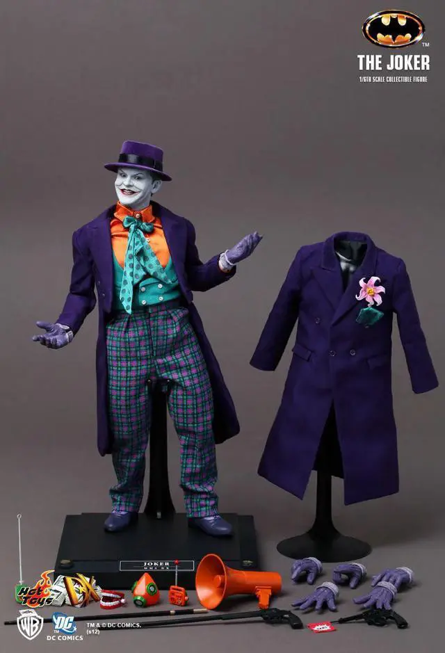 Alt view image 6 of 9 - Batman Joker 1989 Jack Nicholson 1:6 Scale Action Figure Hot Toys