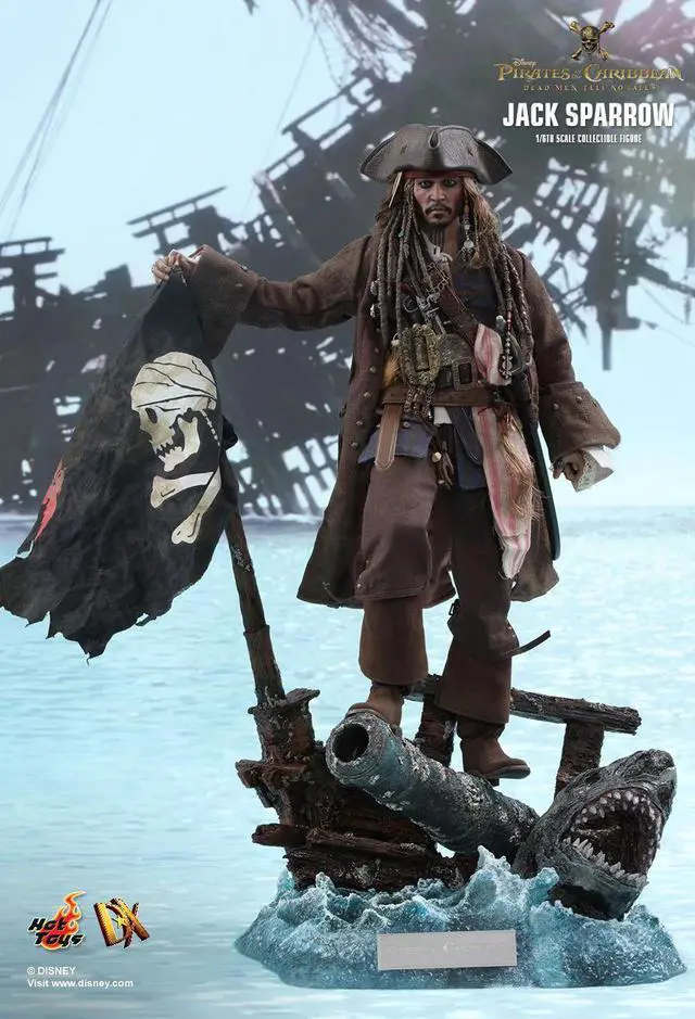 Alt view image 3 of 5 - Figure Hot Toys DX15 - Pirates Of The Caribbean : Dead Men Tell No Tales - Jack Sparrow