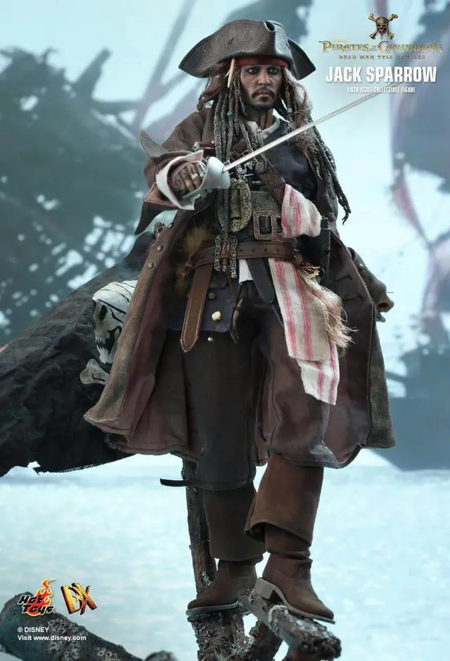 Alt view image 5 of 5 - Figure Hot Toys DX15 - Pirates Of The Caribbean : Dead Men Tell No Tales - Jack Sparrow